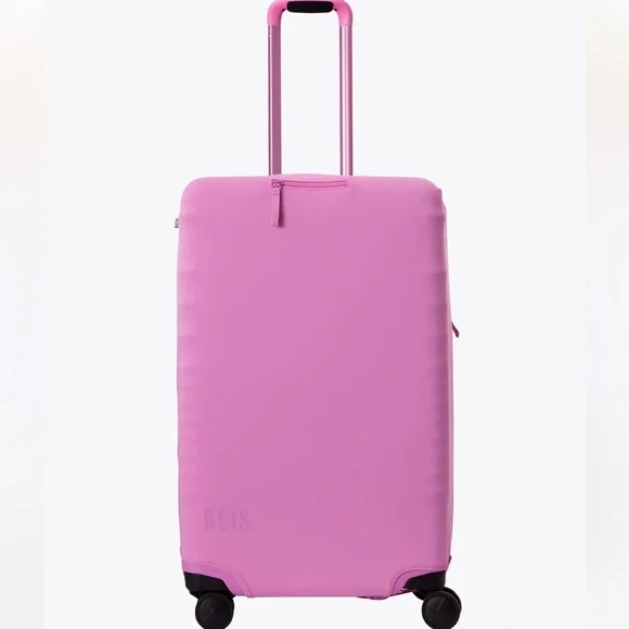 Beis The Large Check-In Luggage Cover in Berry NWT
